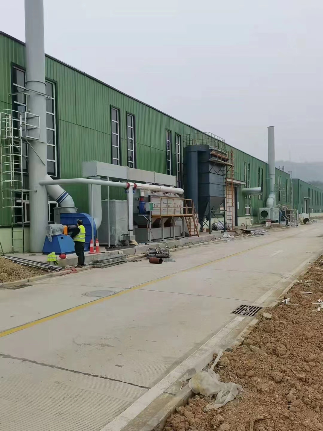 催化燃燒，除塵器廢氣...